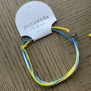 NWT Pura Vida bracelets 💙💛🤍